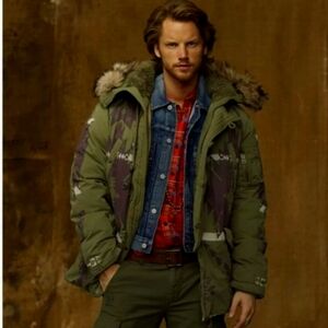 Ralph Lauren Denim & Supply Parka M fur hood, used once